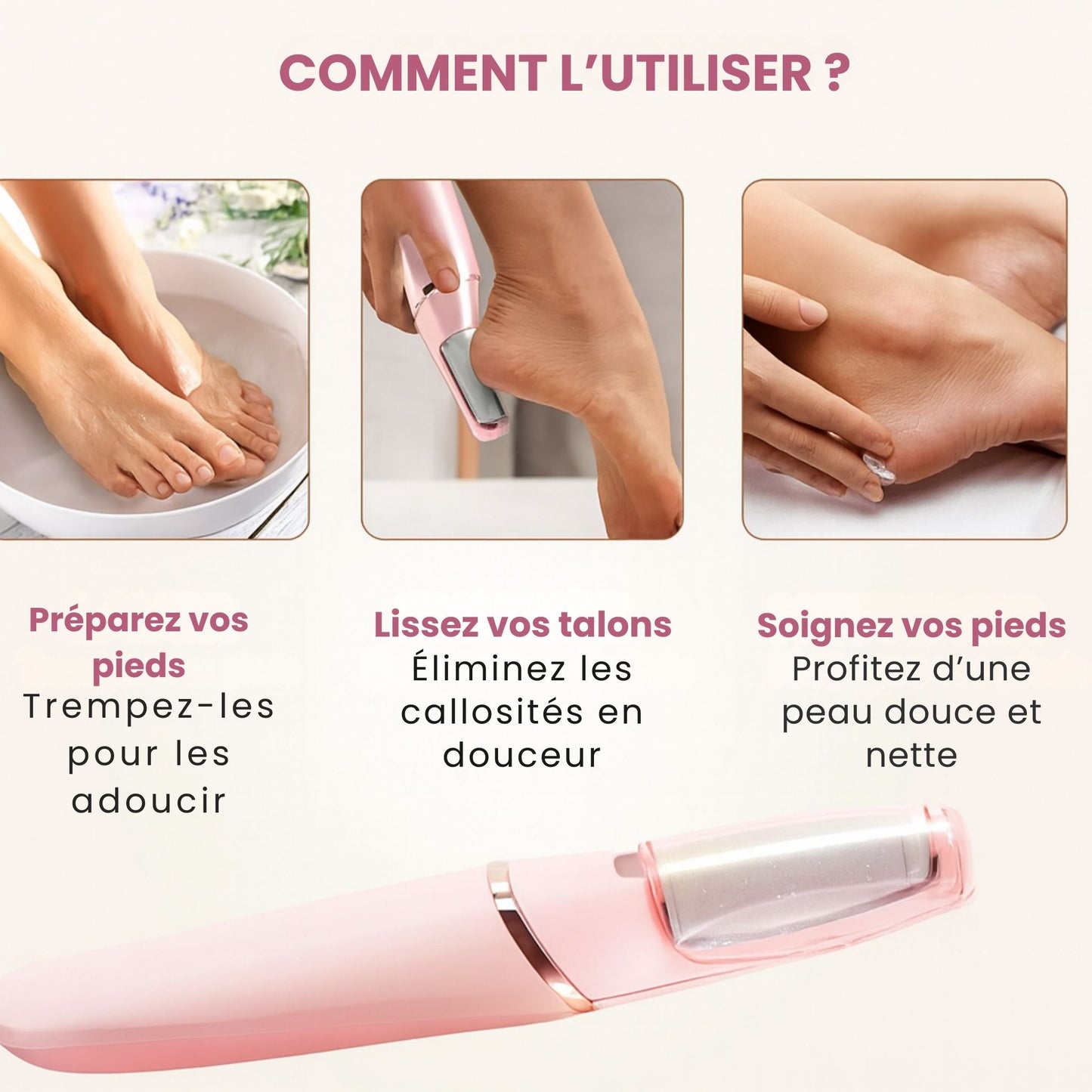 Zalina Pro™ - L’outil parfait pour des pieds lisses