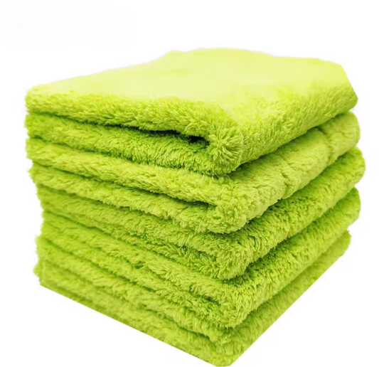 Lot de 5 serviettes en microfibre sans bordure