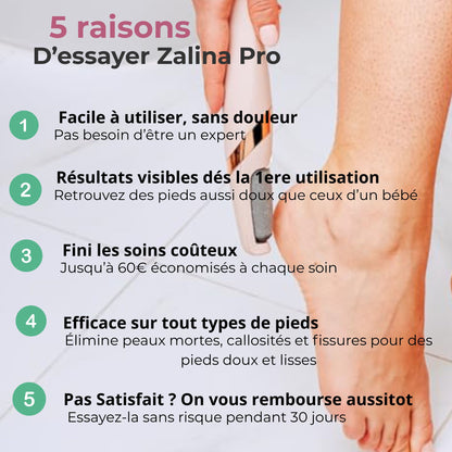 Zalina Pro™ - L’outil parfait pour des pieds lisses
